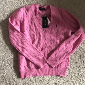 Brand new pink Ralph Lauren Sweater